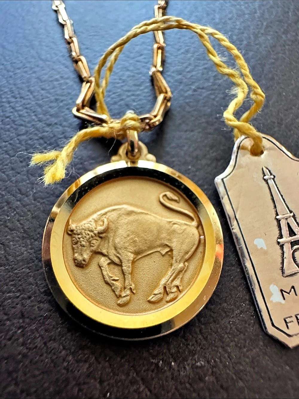 Taurus Bull Pendant Necklace in Gold
